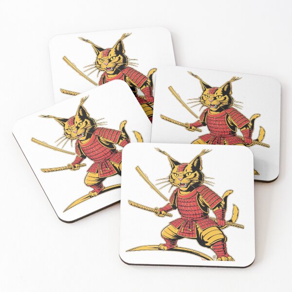 Item preview, Sports yellow samurai cat with swords,Sports,funny sports ,karate sport designed and sold by Expressions-Sel.