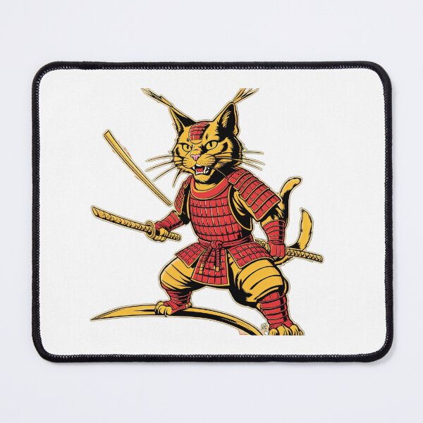 Item preview, Sports yellow samurai cat with swords,Sports,funny sports ,karate sport designed and sold by Expressions-Sel.