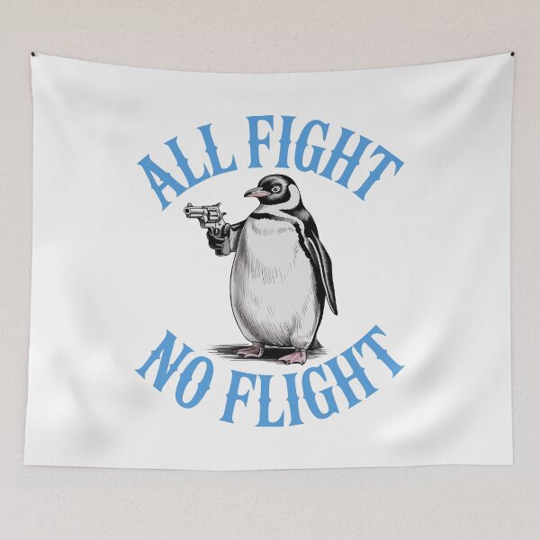 Item preview, All Fight No Flight designed and sold by Angry Swan Designs.