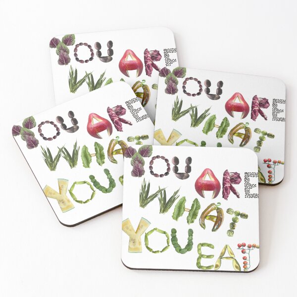 Item preview, You are what you eat - Intuitive Eating Fruits and Veggies healthy foods  designed and sold by EveryDayDabble.