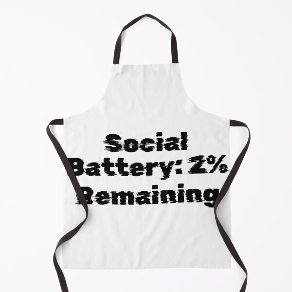 Item preview, Social Battery: 2% Remaining designed and sold by Ninjacatoff.