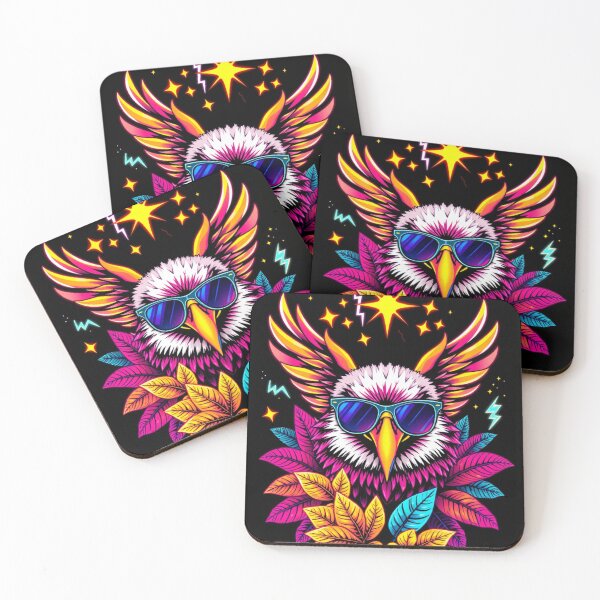 Item preview, Neon Eagle in Wild Jungle designed and sold by 1R6V.