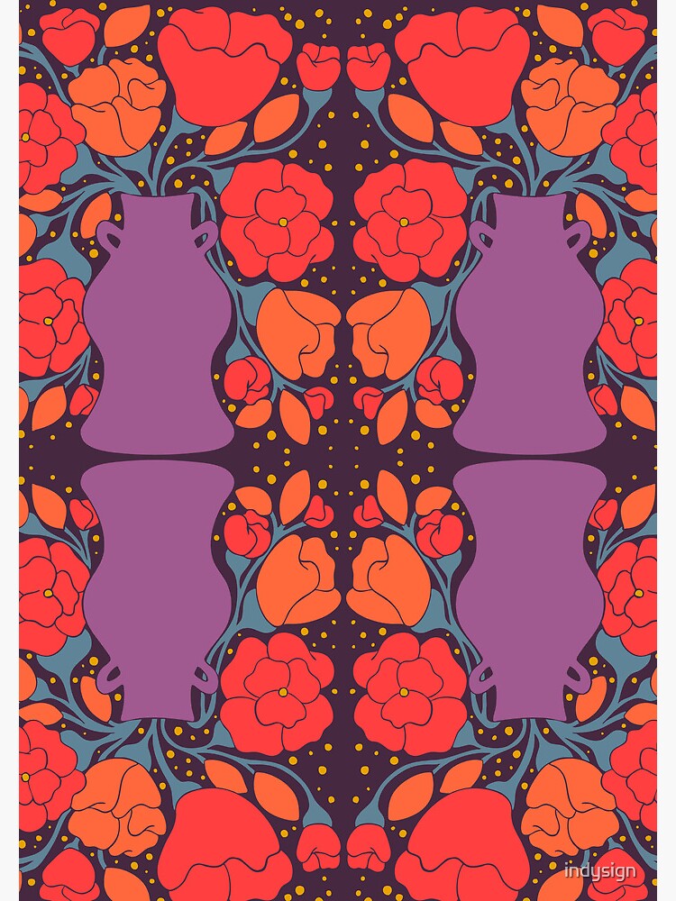 Thumbnail 3 of 3, Journal, Midcentury botanicals designed and sold by indysign.