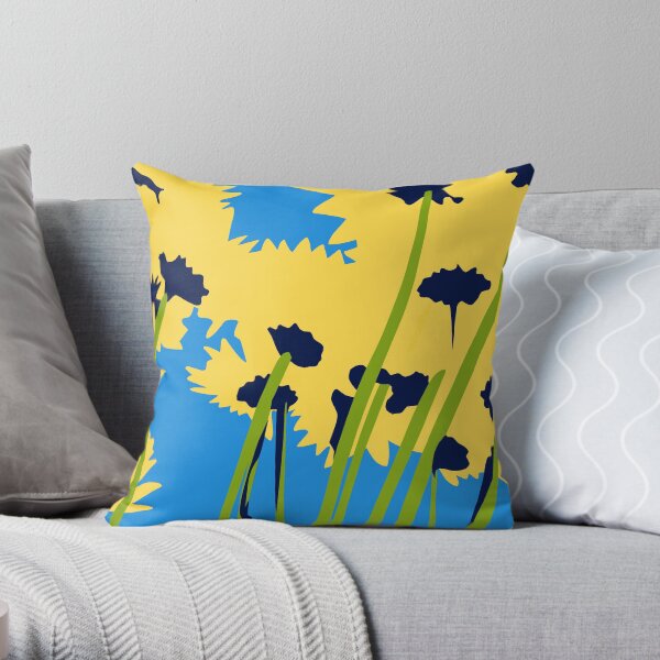 Friendship Flowers Throw Pillow