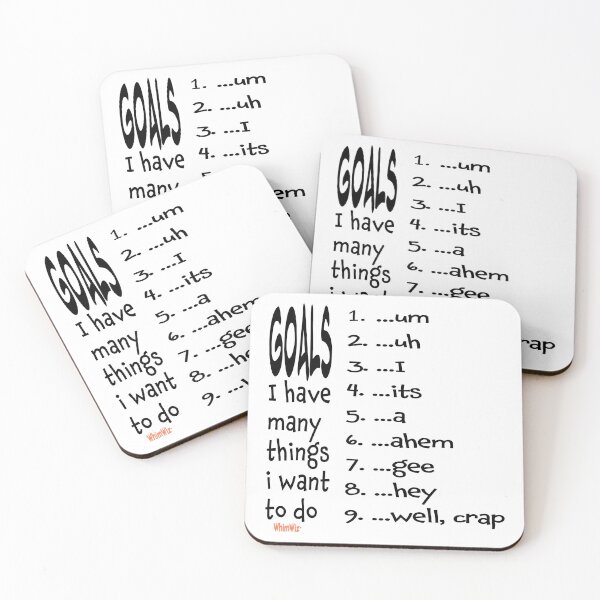 Item preview, My Goals List - Funny Designs designed and sold by WhimWiz.