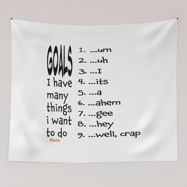 Item preview, My Goals List - Funny Designs designed and sold by WhimWiz.