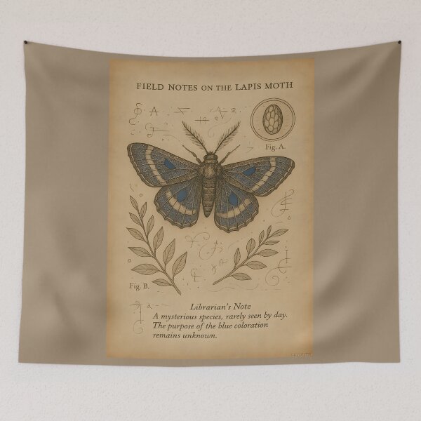 Item preview, Field Notes on the Lapis Moth designed and sold by cryolith7454.