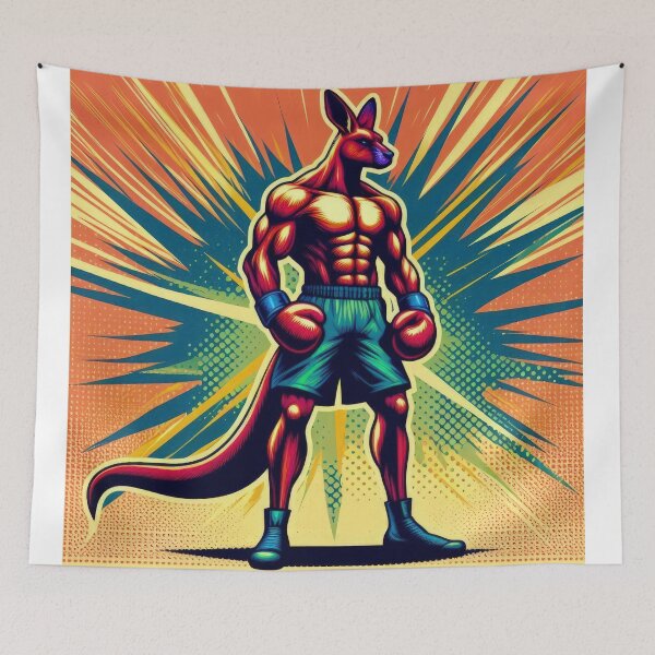 Item preview, Sports kangaroo boxing athlete,boxing winning,Sports,funny sports ,karate sport,combat sport designed and sold by Expressions-Sel.