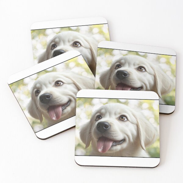 Item preview, Dog Golden retriver, cute puppy, with his tongue hanging  designed and sold by Hope-it-fits.