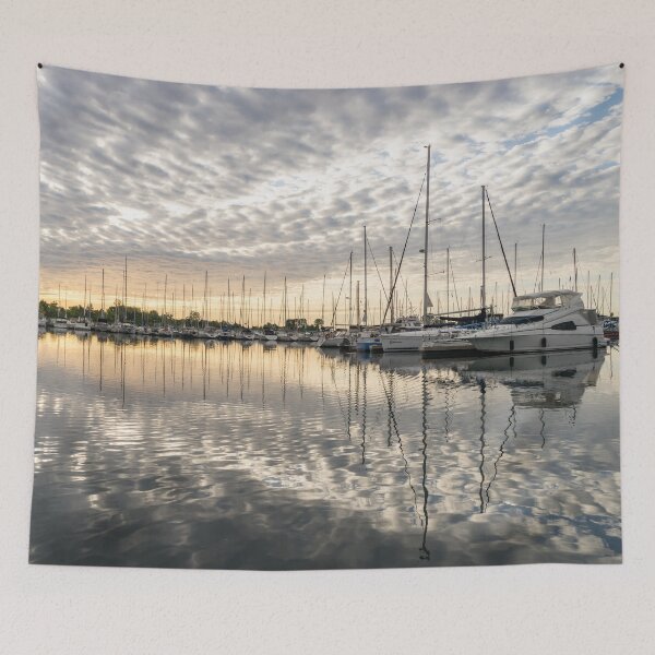 Item preview, Herringbone Sky Patterns with Boats and Yachts designed and sold by Georgia Mizuleva.