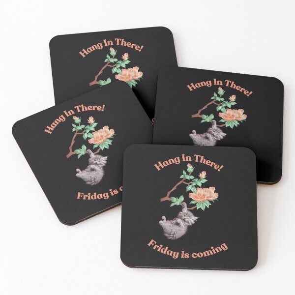 Item preview, Funny Cat – “Hang in There, Friday is Coming!” designed and sold by namaste369.