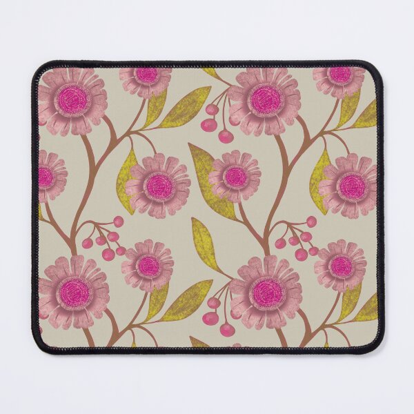 Item preview, Big, bold daisies and berries pink and lime designed and sold by phatlizzardart.