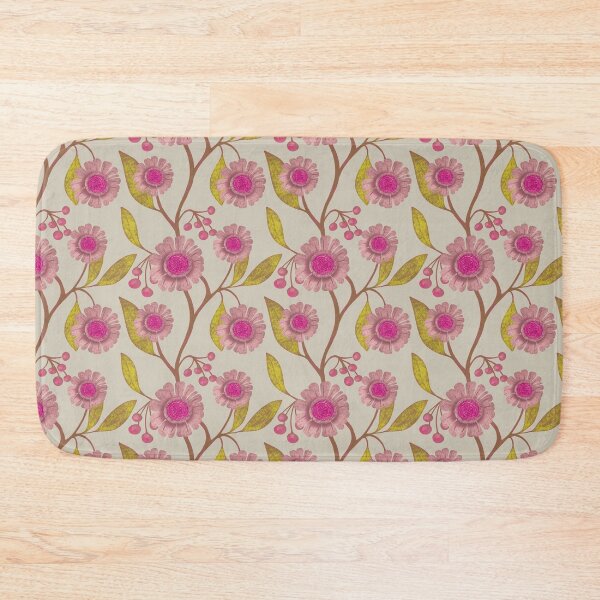 Item preview, Big, bold daisies and berries pink and lime designed and sold by phatlizzardart.