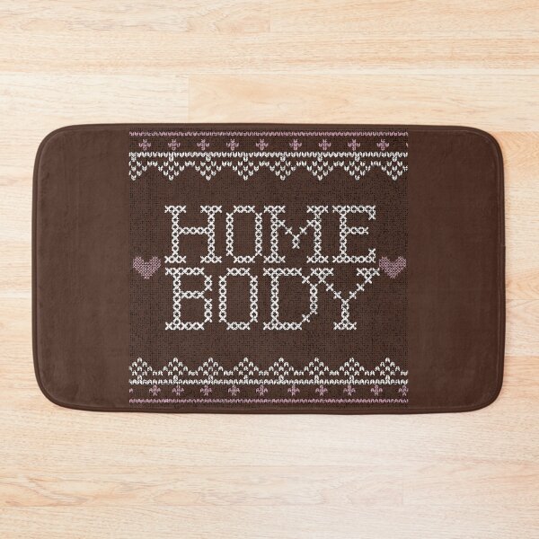 Item preview, "Homebody" brown stitched designed and sold by itgirlcreative.