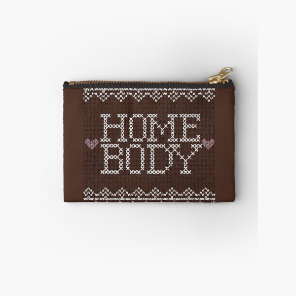 Item preview, "Homebody" brown stitched designed and sold by itgirlcreative.