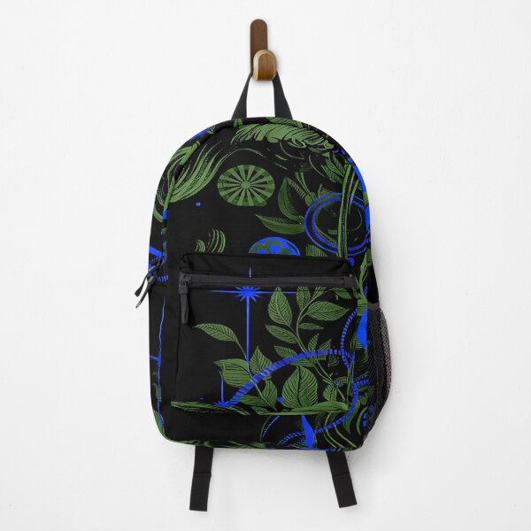 Item preview, Nebula Bloom – Green & Blue Abstract Botanical Art designed and sold by Exodoi.