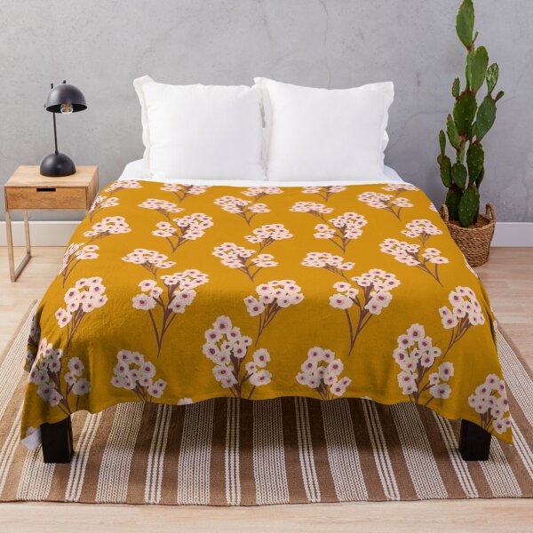 Item preview, Mustard Cherry Blossoms designed and sold by indysign.