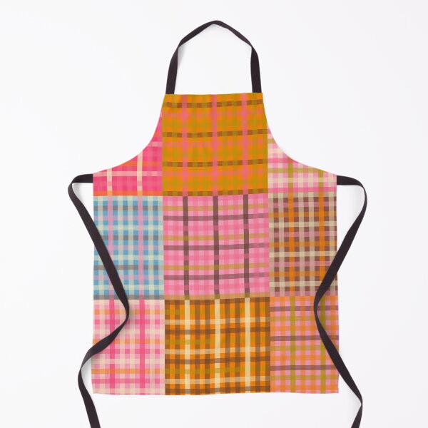 Item preview, Eclectic Pink Gingham Patchwork Multicolored Checked Plaid Pattern designed and sold by kierkegaard.