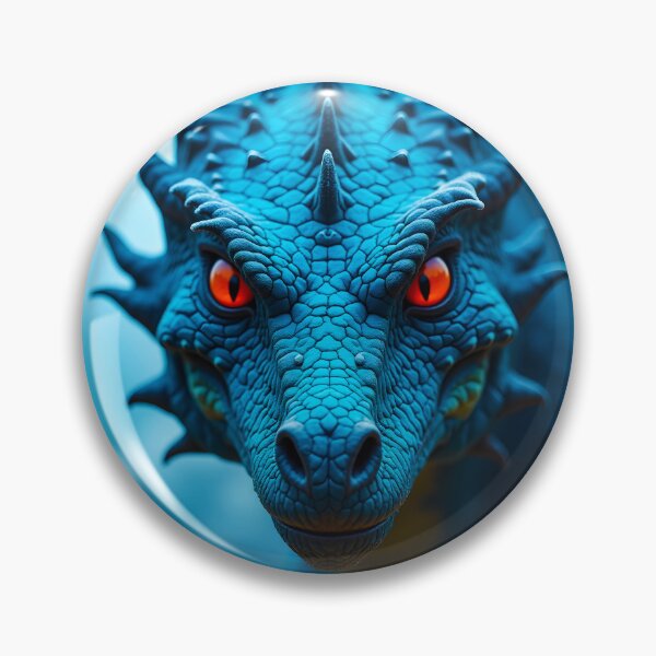 Item preview, Blue Ice Snow Dragon Fantasy Wyrm Drake Serpent designed and sold by PEC-Studio.