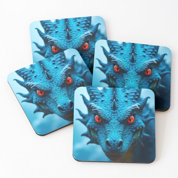 Item preview, Blue Ice Snow Dragon Fantasy Wyrm Drake Serpent designed and sold by PEC-Studio.