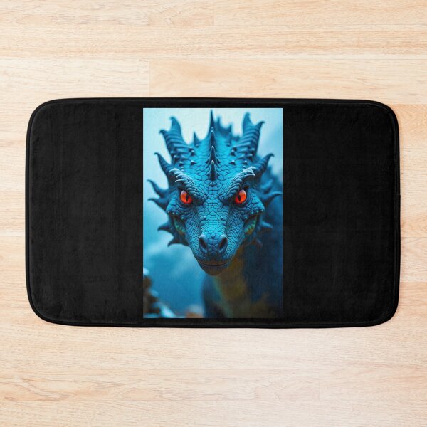 Artikelvorschau, Blau Eis Schnee Drache Fantasy Wyrm Drake Schlange entworfen und verkauft von PEC-Studio.