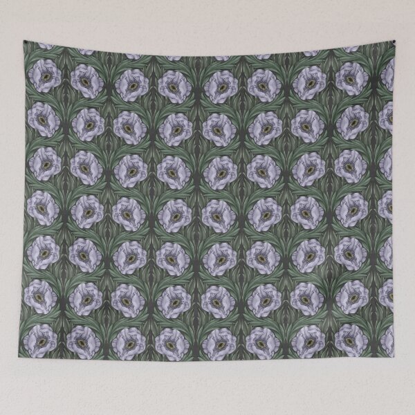 Item preview, Moonlit Blooms seamless pattern designed and sold by NelenaArt.