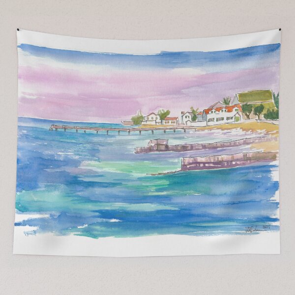 Item preview, Cockburn Town Shores a Turks and Caicos Escape designed and sold by artshop77.