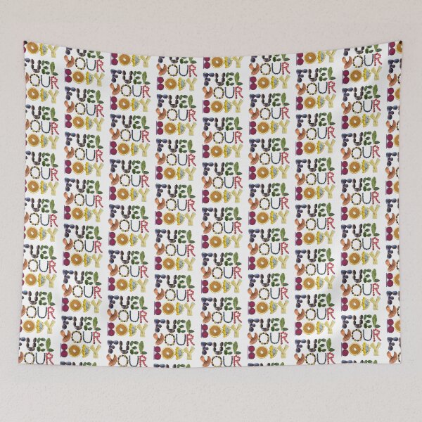 Item preview, Fuel Your Body - Healthy Eating Quote designed and sold by EveryDayDabble.