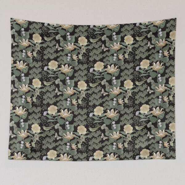 Item preview, Birds and bugs with Mother Nature on black designed and sold by phatlizzardart.