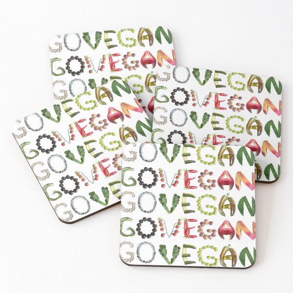 Item preview, Go Vegan - Cool art pattern designed and sold by EveryDayDabble.