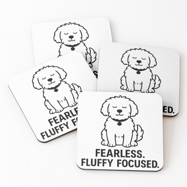 Item preview, FEARLESS. FLUFFY FOCUSED. designed and sold by TheWonkyEaselCo.