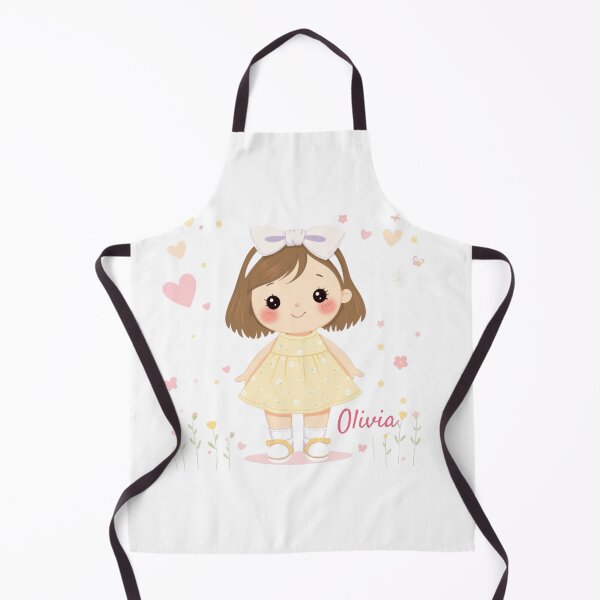 Item preview, Olivia Baby Girl Name – Cute Doll Illustration in Pastel Style designed and sold by daila70.