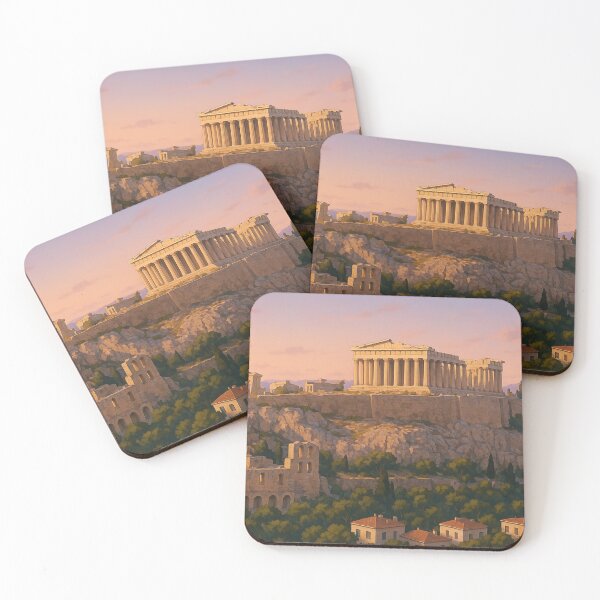 Item preview, The Acropolis of Athens at Sunset designed and sold by KAI-Studio.