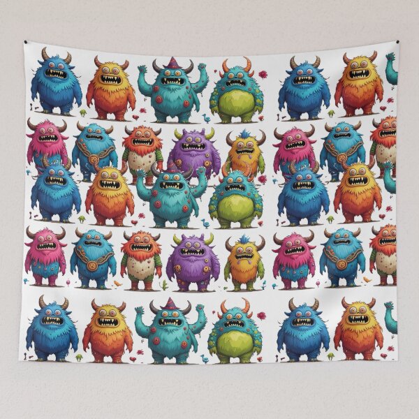 Item preview, The Mirthful Monster Parade designed and sold by lotus2lin.