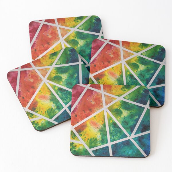 Item preview, Geometric Rainbow Explosion designed and sold by Technicolor Coats.