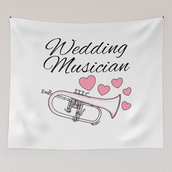 Item preview, Wedding Musician, Flugelhorn Player Hornist Brass Musician designed and sold by doodlerob.