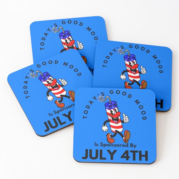 Item preview, Today’s Good Mood Is Sponsored By July 4th designed and sold by Kate Miller Illustrator.