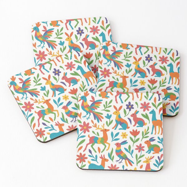 Item preview, Colorful Mexican Otomi Pattern – Folk Animal & Floral Art designed and sold by HAFIZ-DP.