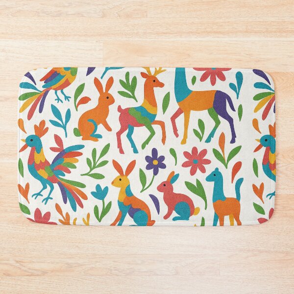 Item preview, Colorful Mexican Otomi Pattern – Folk Animal & Floral Art designed and sold by HAFIZ-DP.