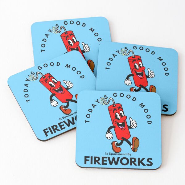 Item preview, Today’s Good Mood Is Sponsored By Fireworks designed and sold by Kate Miller Illustrator.