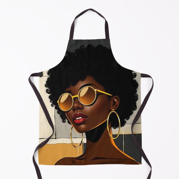 Item preview, Bold Afro Style - Golden Glamour Modern Art designed and sold by VA Design.