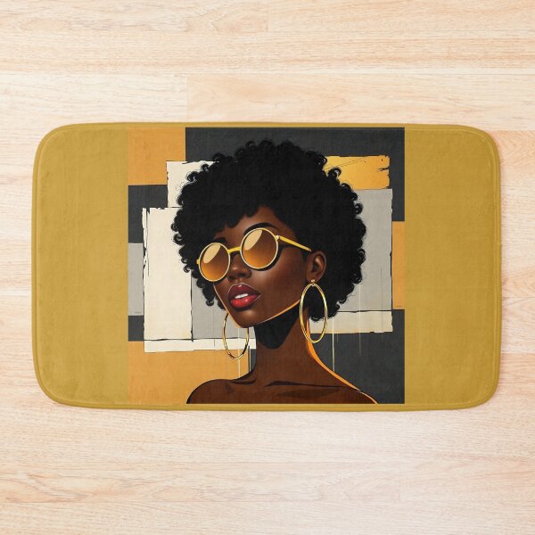 Item preview, Bold Afro Style - Golden Glamour Modern Art designed and sold by VA Design.