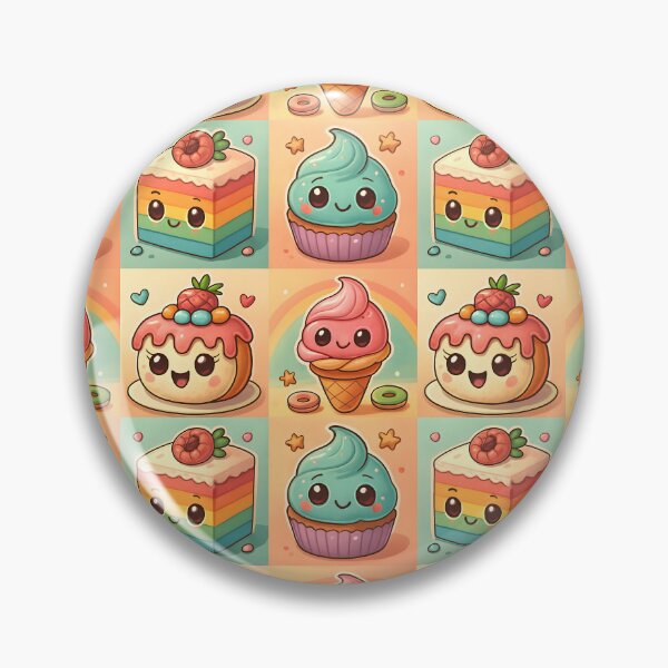 Item preview, Kawaii Dessert Grid Design designed and sold by PrintandJoy.