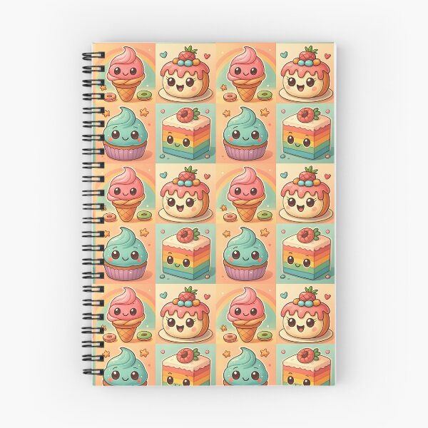 Item preview, Kawaii Dessert Grid Design designed and sold by PrintandJoy.