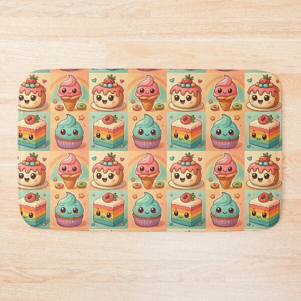 Item preview, Kawaii Dessert Grid Design designed and sold by PrintandJoy.