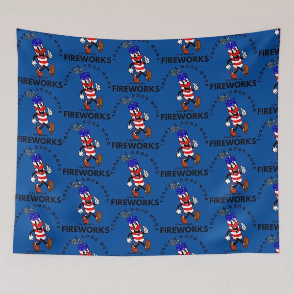 Item preview, Today’s Good Mood Is Sponsored By Fireworks designed and sold by Kate Miller Illustrator.