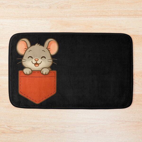 Item preview, Tiny Mouse in Red Pocket – Whimsical Animal Art designed and sold by PrintandJoy.