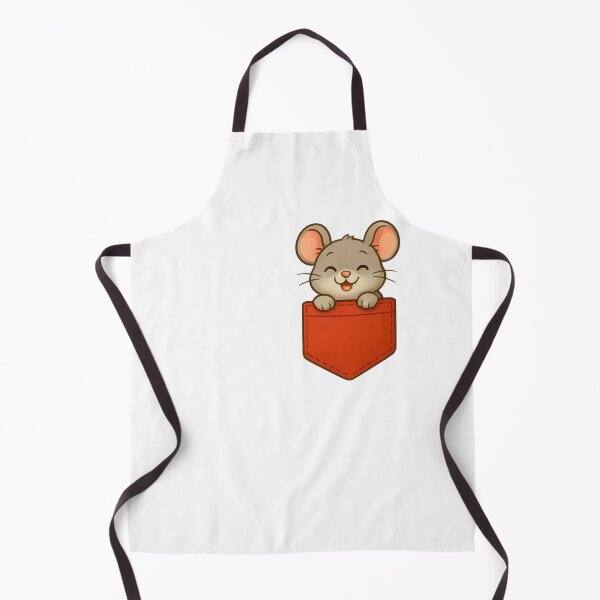 Item preview, Tiny Mouse in Red Pocket – Whimsical Animal Art designed and sold by PrintandJoy.