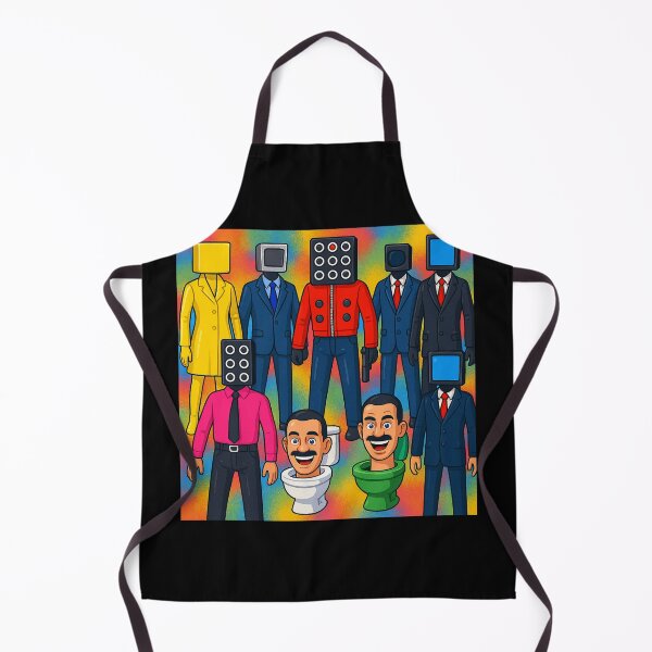 Item preview, Colorful Skibidi Toilet Camera Men Team Cartoon designed and sold by Cartoonaty.