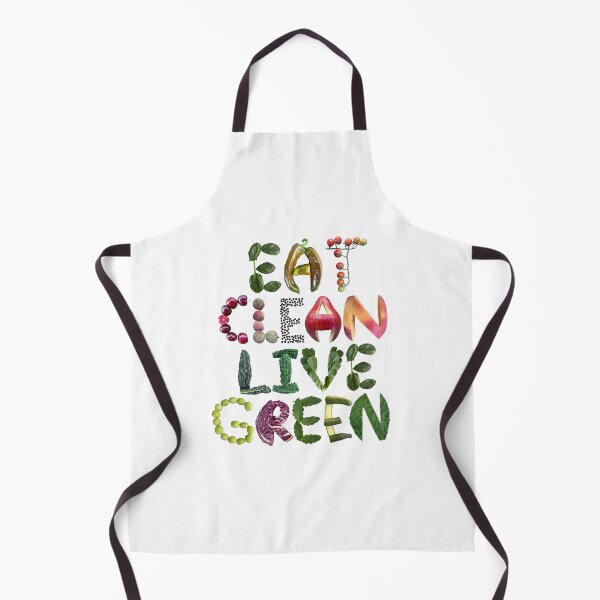 Item preview, Eat Clean Live Green - Healthy Eating Quote designed and sold by EveryDayDabble.